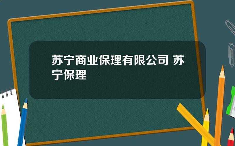 苏宁商业保理有限公司 苏宁保理